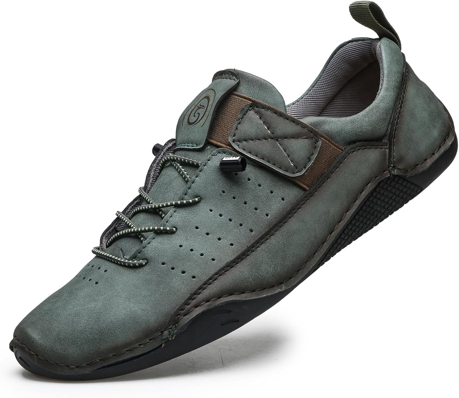 

Мужские повседневные туфли на шнуровке с легкой надевкой, обувь в форме осьминога, удобные, нескользящие, дышащие и модные Lhyxu, зеленый