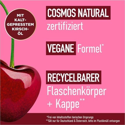 Nature Box Кондиционер для гладкости 385 мл Вишневое масло холодного отжима Идеально подходит для вьющихся волос Бутылка изготовлена из 100% переработанного социального пластика — фото 3