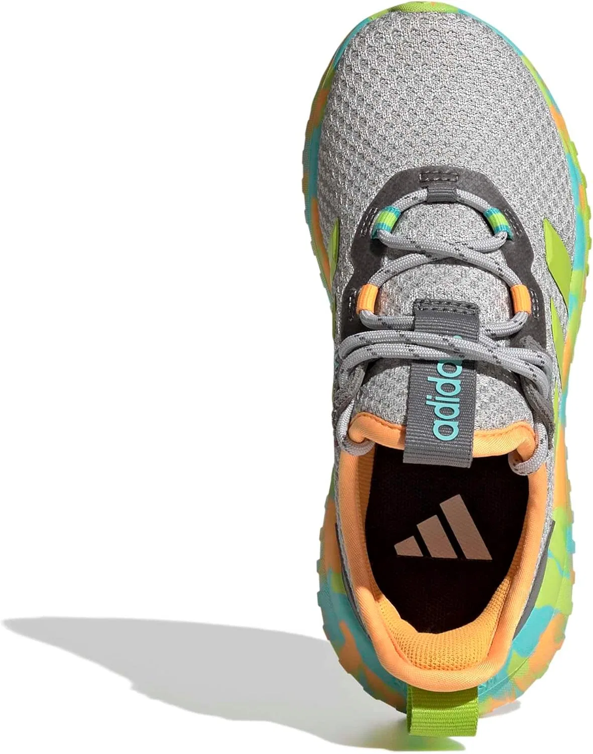Кроссовки adidas Kaptir 4.0, серый/Solar Slime/Flash Aqua — фото 3