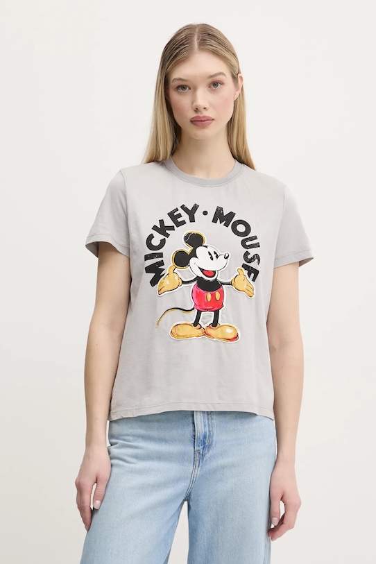 

Хлопковая футболка MICKEY MOUSE Desigual, серый