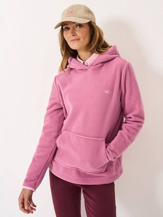 

Микрофлисовая толстовка с капюшоном Crew Clothing, Dark Pink