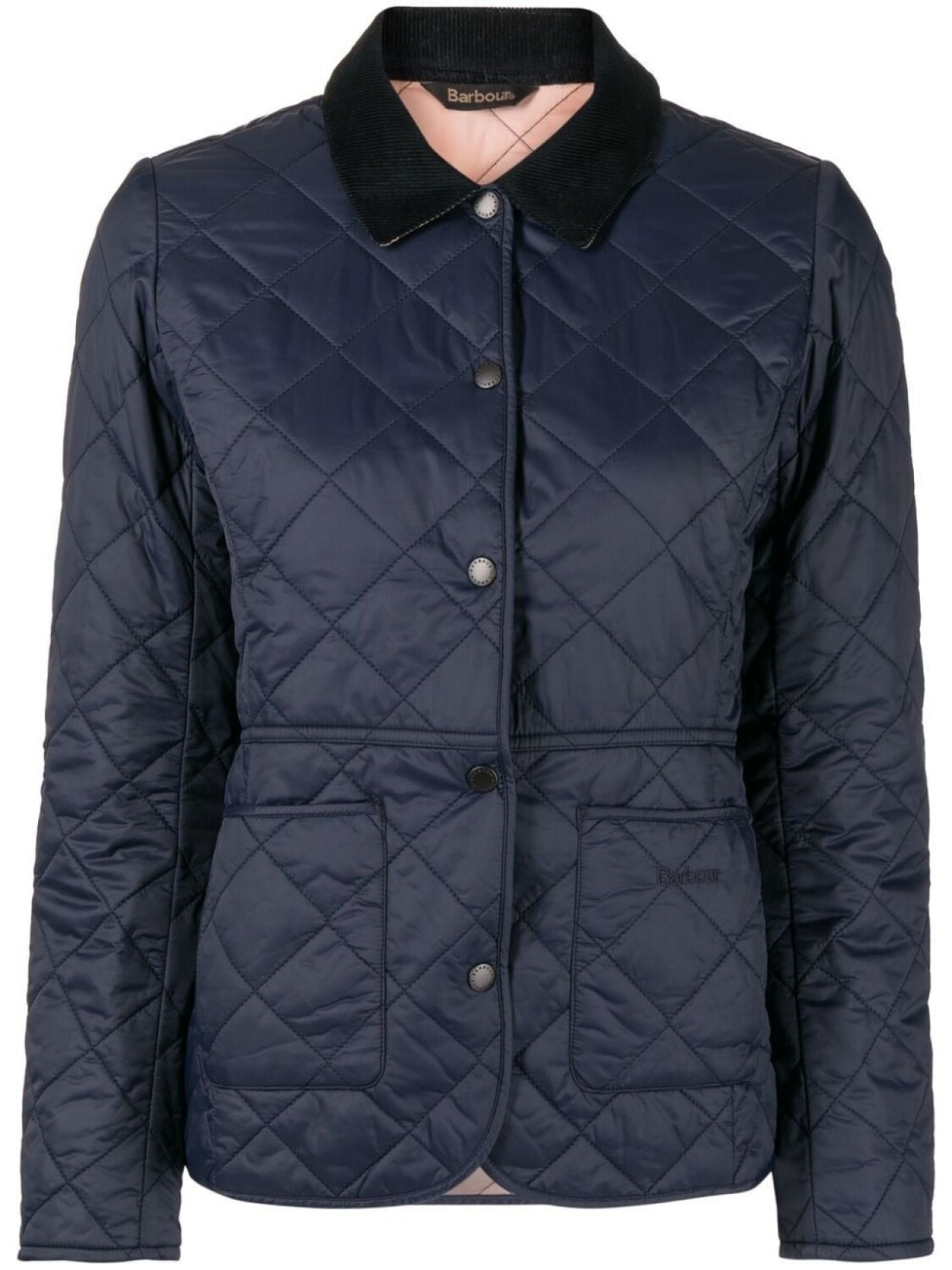 

Barbour стеганый бомбер, синий