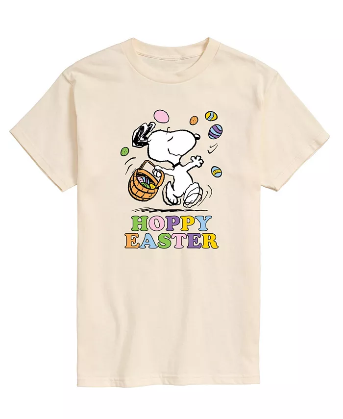 

Мужская футболка с коротким рукавом Peanuts Snoopy Hoppy Easter AIRWAVES, коричневый/бежевый