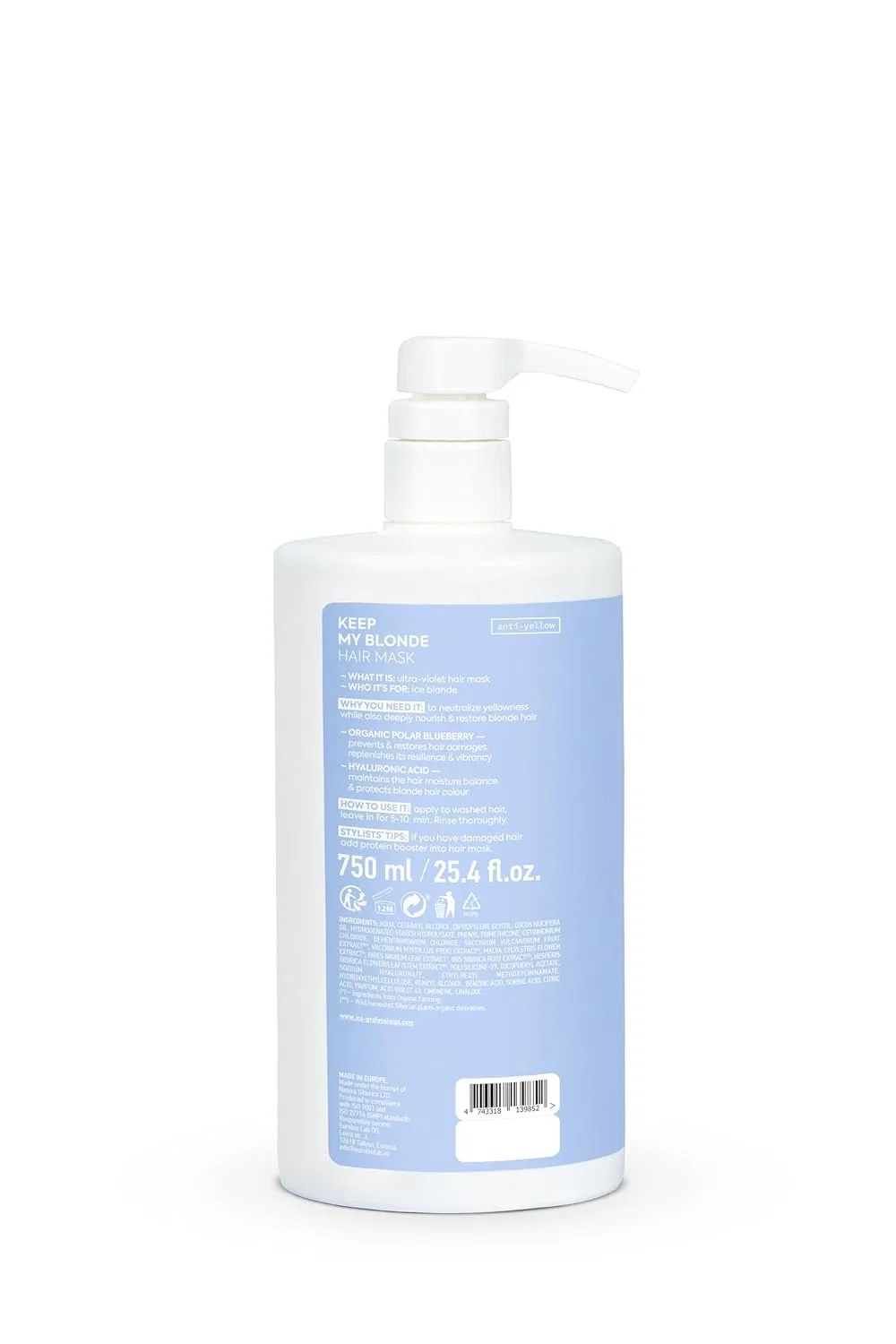 Маска для волос Keep My Blonde Mask от ICE Professional Natura Siberica — фото 3
