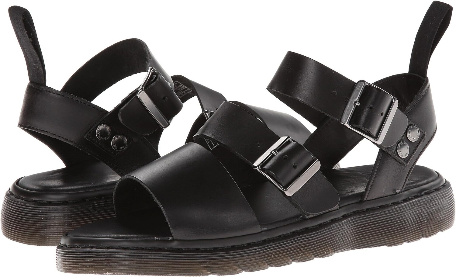 

Сандалии Dr. Martens Gryphon Strap Sandal, цвет Black Brando