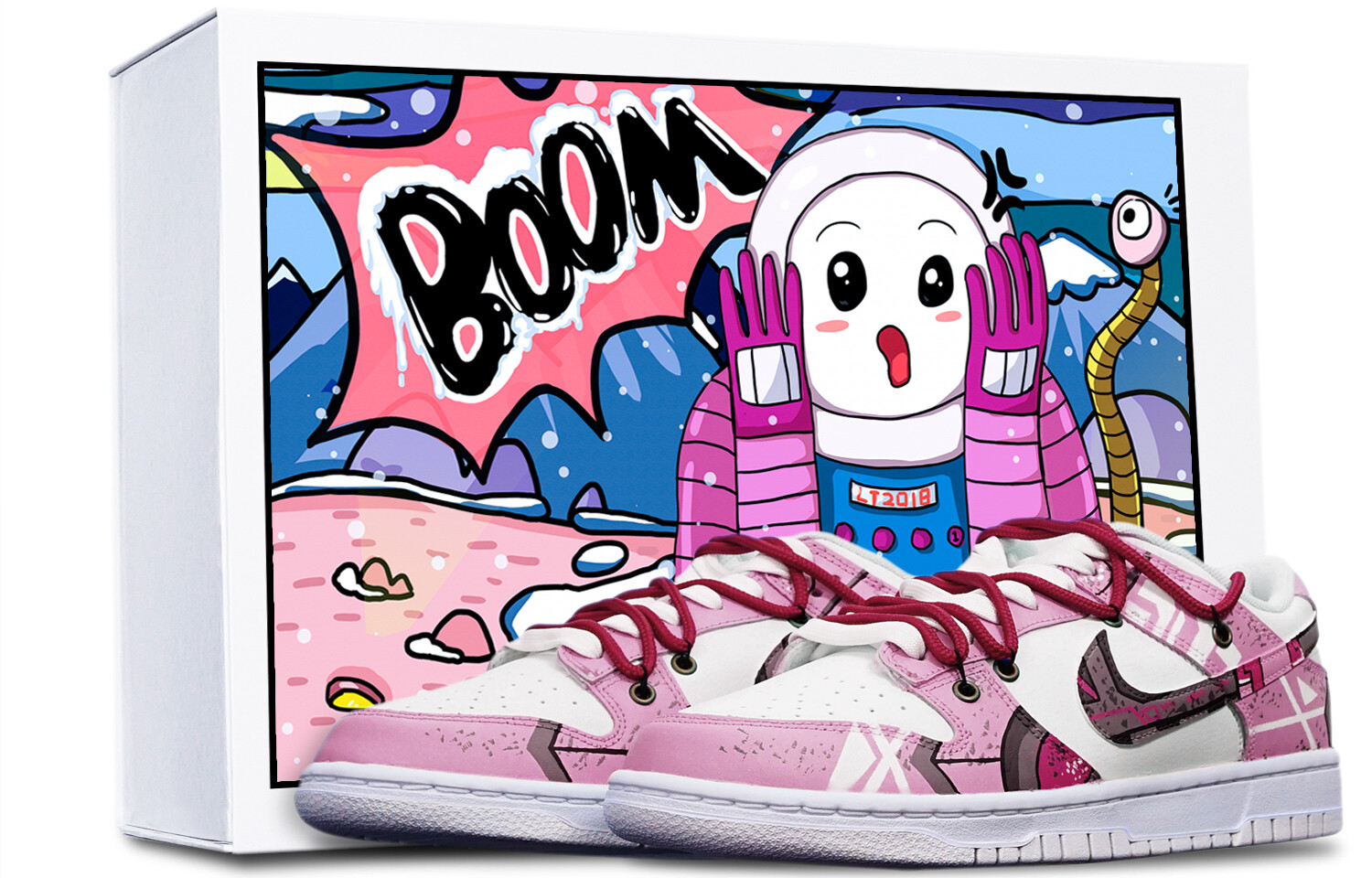 

Кроссовки Nike Dunk Skateboard Shoes Women's Low-Top White