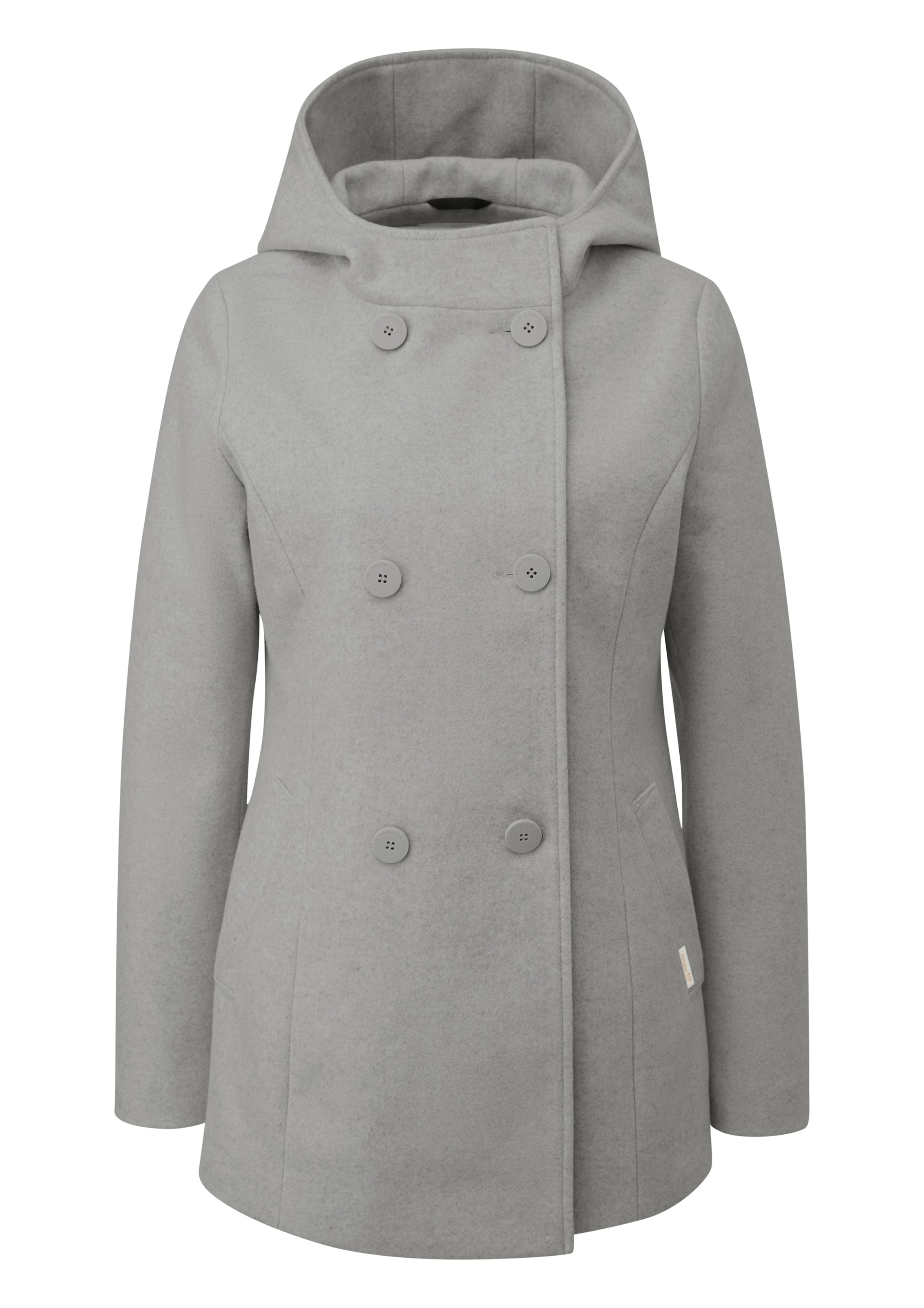 

QS Демисезонное пальто в сером цвете