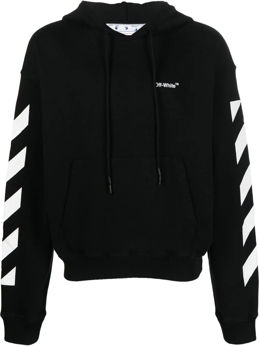 

Худи с кулиской и логотипом OFF-WHITE, черный