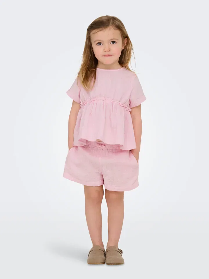 Шорты из органического хлопка KIDS ONLY, розовый — фото 2