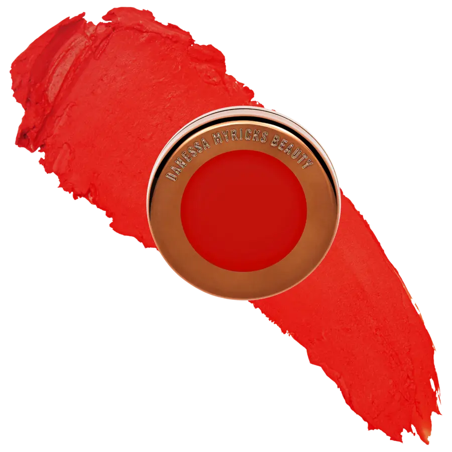 

Бальзам-пудра Yummy Skin Blurring Balm Powder Flushed - матовый оттенок для щек и губ. Danessa Myricks Beauty, 0.21 oz /6 g, Red Velvet