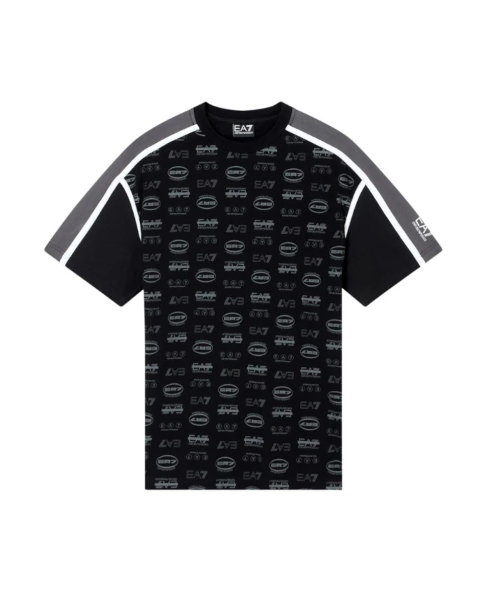 

Футболка с круглым вырезом из серии Logo Emporio Armani Ea7, черный