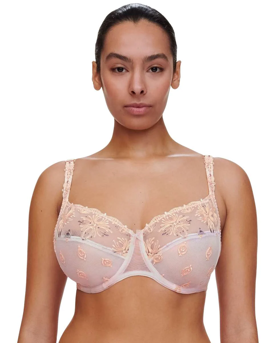 

Бюстгальтер на косточках с вышивкой линии Елисейские поля Chantelle, цвет Rosa