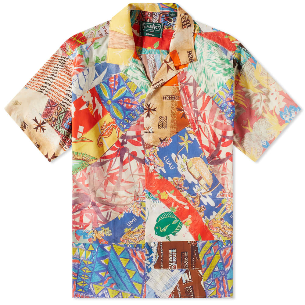 

Рубашка с каменным воротником и принтом Gitman Vintage Aloha Quilt, мультиколор