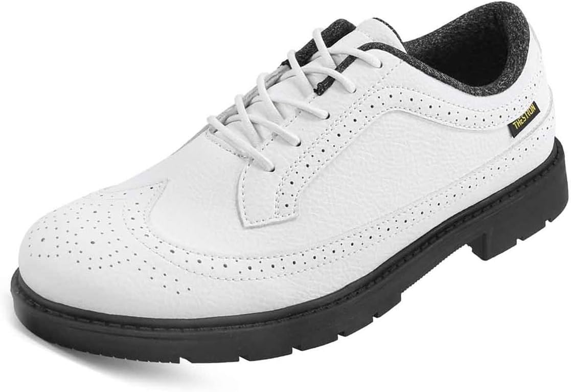 

Мужские гольф-кроссовки VEACAM с шипами, удобные для прогулок, повседневного и спортивного использования, легкая обувь для активного отдыха, белый