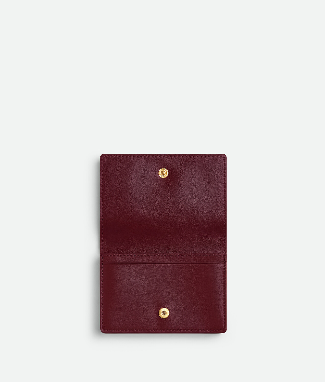 Intrecciato business card case BOTTEGA VENETA, бароло — фото 2