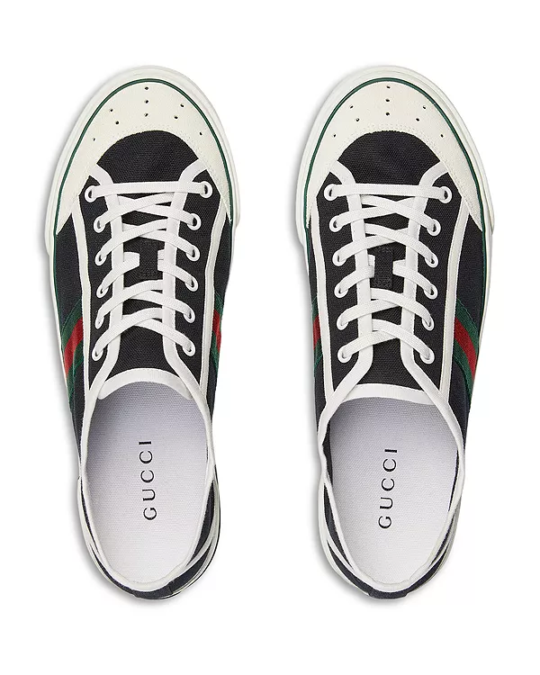 Мужские теннисные кроссовки 1977 года Gucci, черный — фото 2