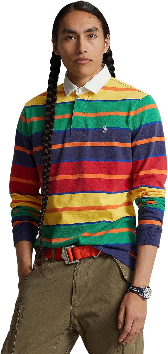 

Рубашка Polo Ralph Lauren The Iconic Rugby Shirt, желтый