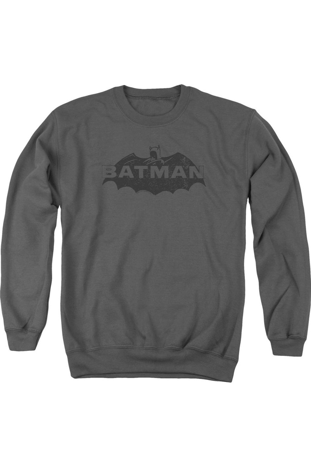 

Толстовка Batman Newsprint Logo для взрослых с круглым вырезом Gildan, цвет charcoal