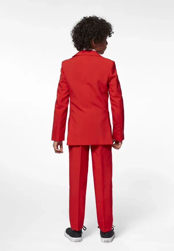 Костюм для мальчиков однотонный Opposuits, красный — фото 2