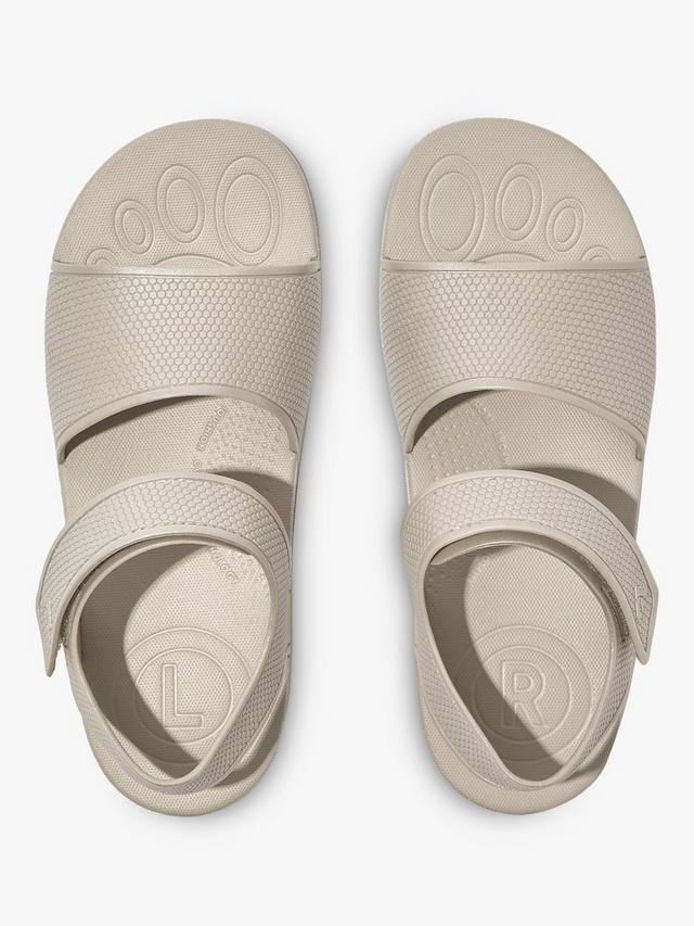 Детские сандалии Iqushion с задним ремешком FitFlop, Silver — фото 4