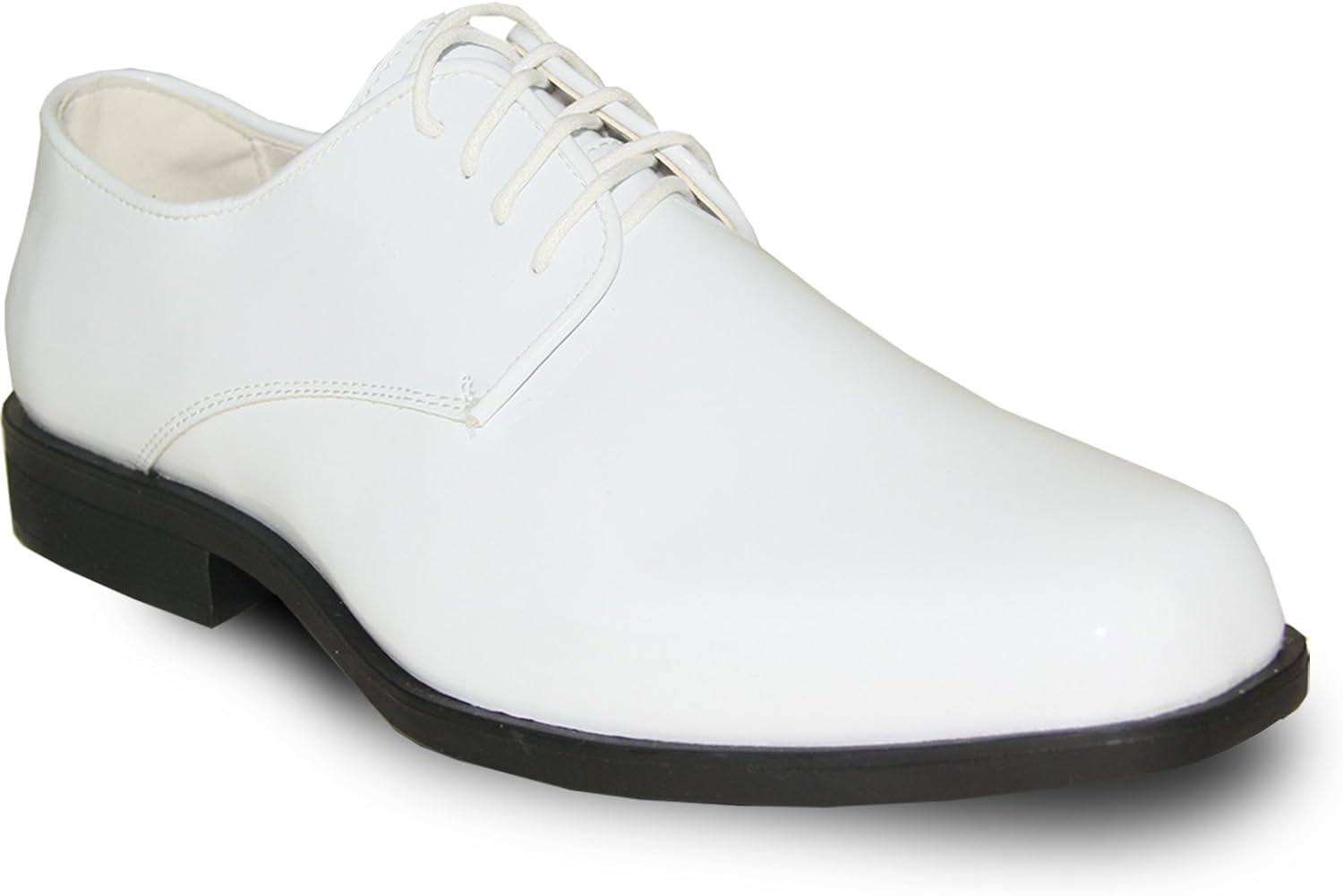 

Мужские туфли VANGELO TUX-1 смокинг с запрессованным дизайном, формальные оксфорды белые лакированные