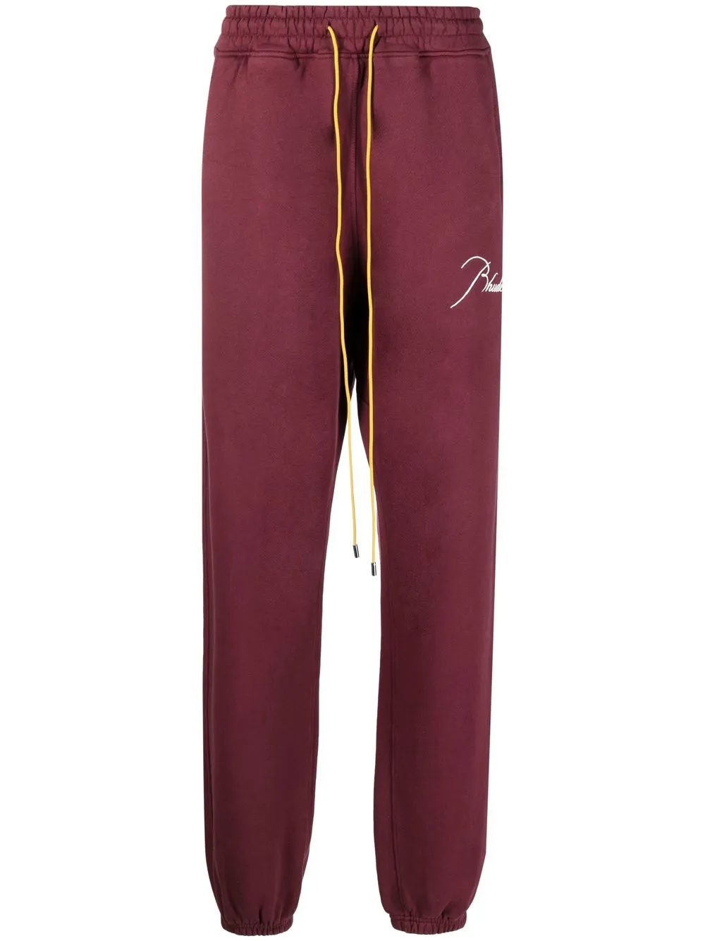 

Спортивные брюки с вышитым логотипом RHUDE, красный