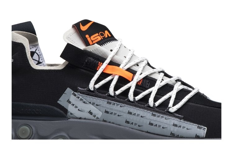 Кроссовки Nike React WR ISPA 'Gunsmoke', черный — фото 2