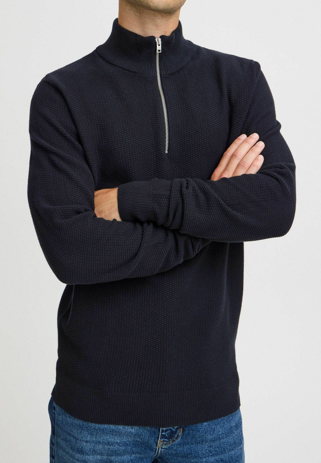 

Джемпер KARL STRUCTURED HALFZIP Casual Friday, синий