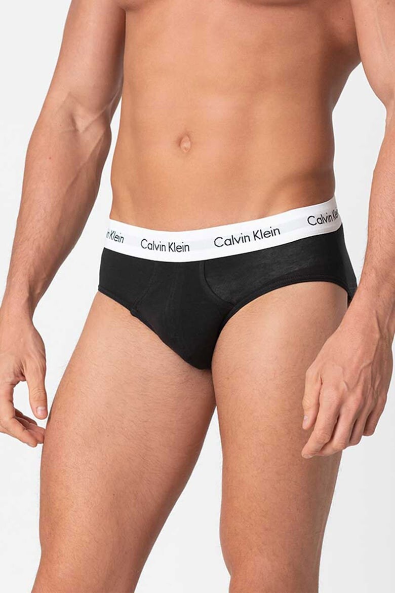

Трусики с логотипом на талии - 3 пары Calvin Klein, черный