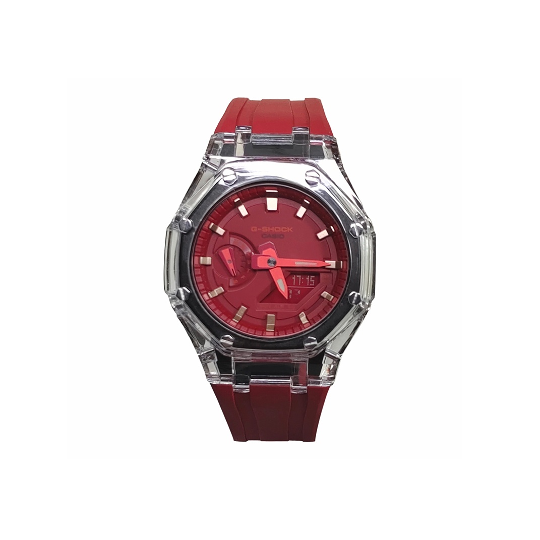 

CASIO Часы Men Liquid Crystal/Analog Dual Display Series Red Watch, Glacier Rose Gold