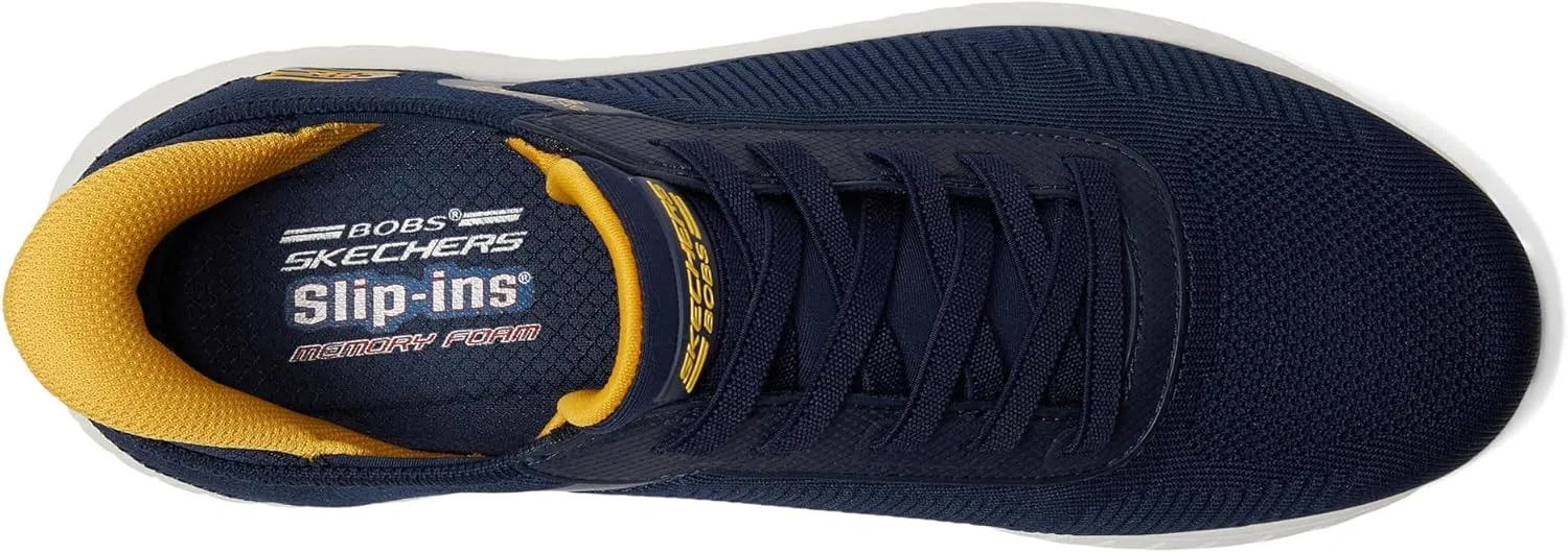 Мужские кроссовки Skechers Bobs Squad Chaos Solid Step, Navy — фото 2