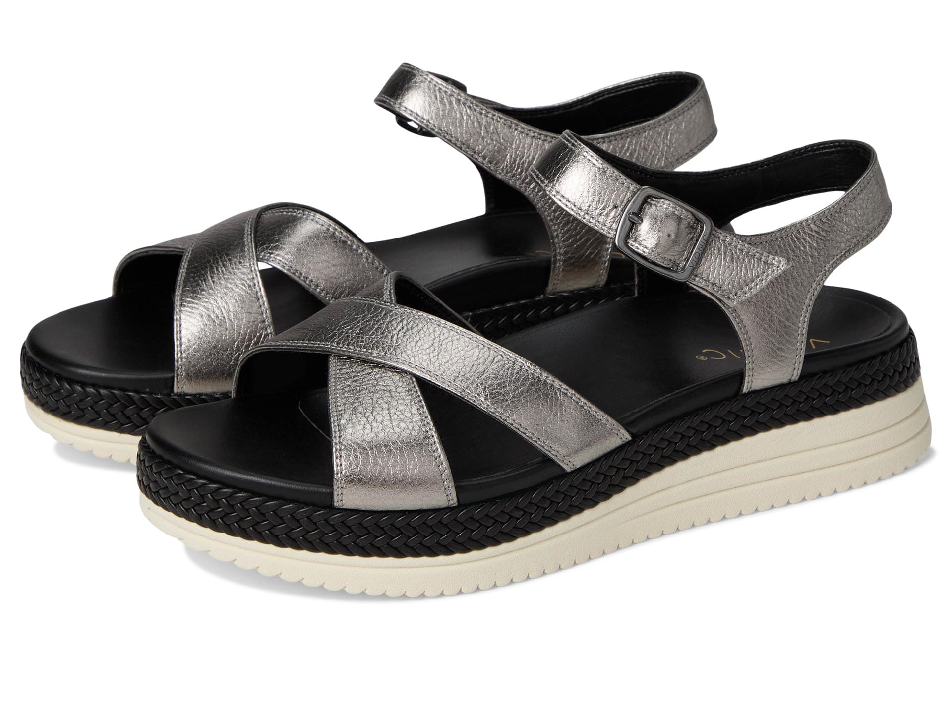 Сандалии VIONIC Mar Strappy Sandals, цвет Pewter Leather