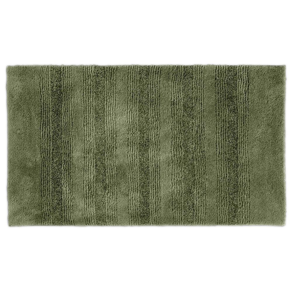 

Коврик Garland Enclave Ultra Soft в полоску 30x50 для ванной Garland Rug, цвет Deep Fern