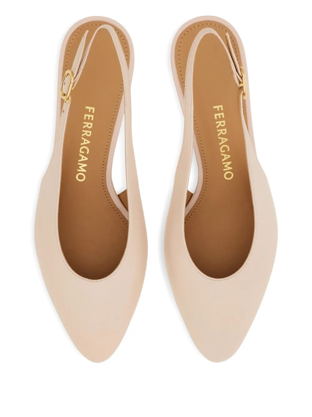 Туфли с ремешком на пятке Ferragamo, розовый — фото 4