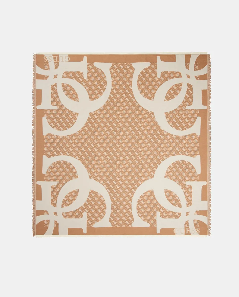 

Женская кефия с принтом 4g Guess, бежевый