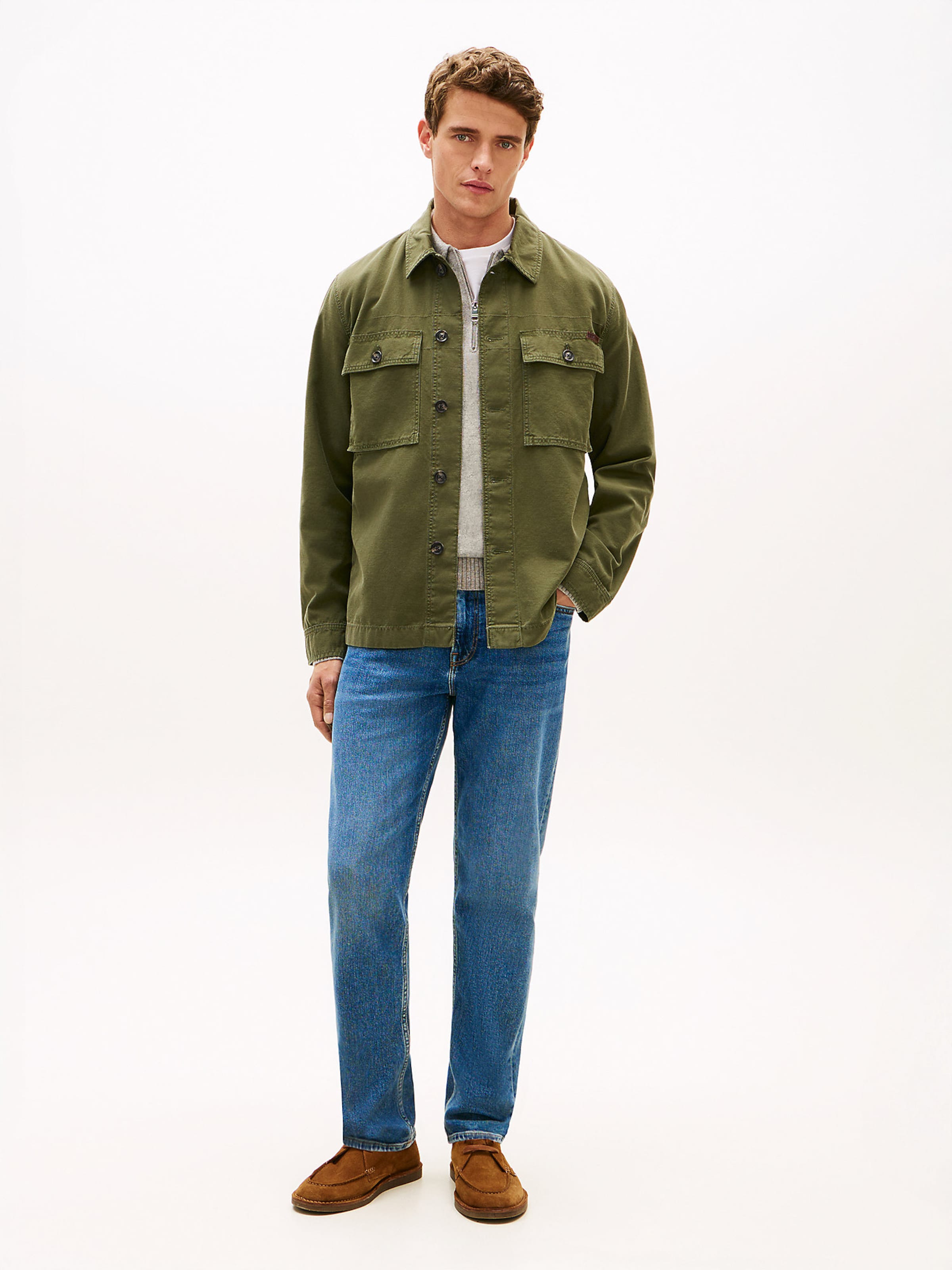 TOMMY HILFIGER Куртка для межсезонья в цвете Olive — фото 3