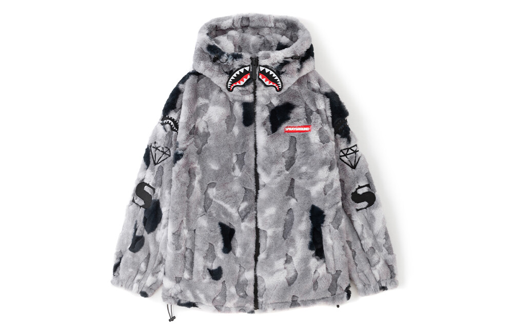 

SPRAYGROUND Бархатная куртка унисекс, Темный Хизер Серый