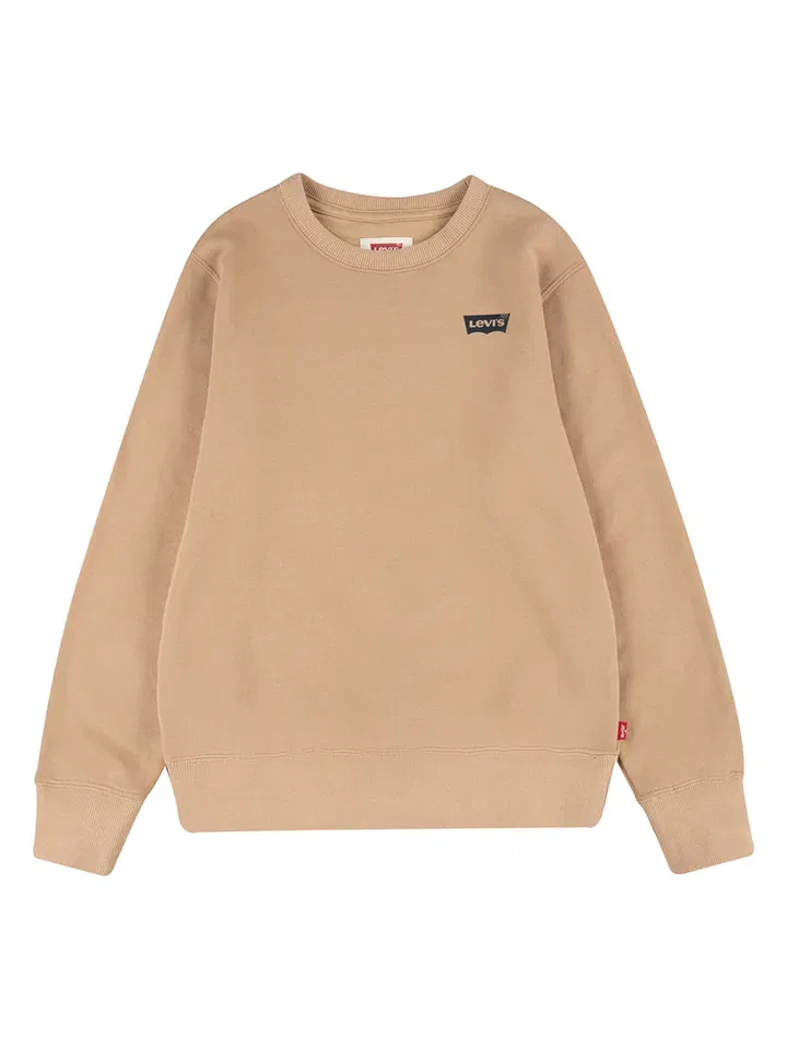 Свитшот хлопковый Levi's Kids, бежевый