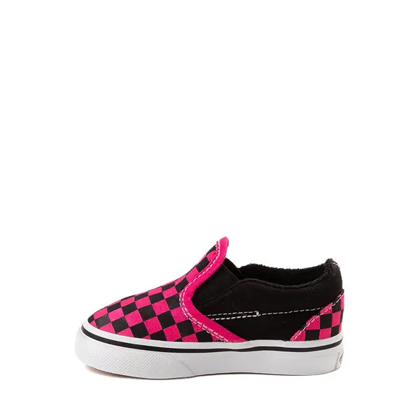 

Кеды Vans Slip-On Checkerboard Skate Shoe, черный/розовый