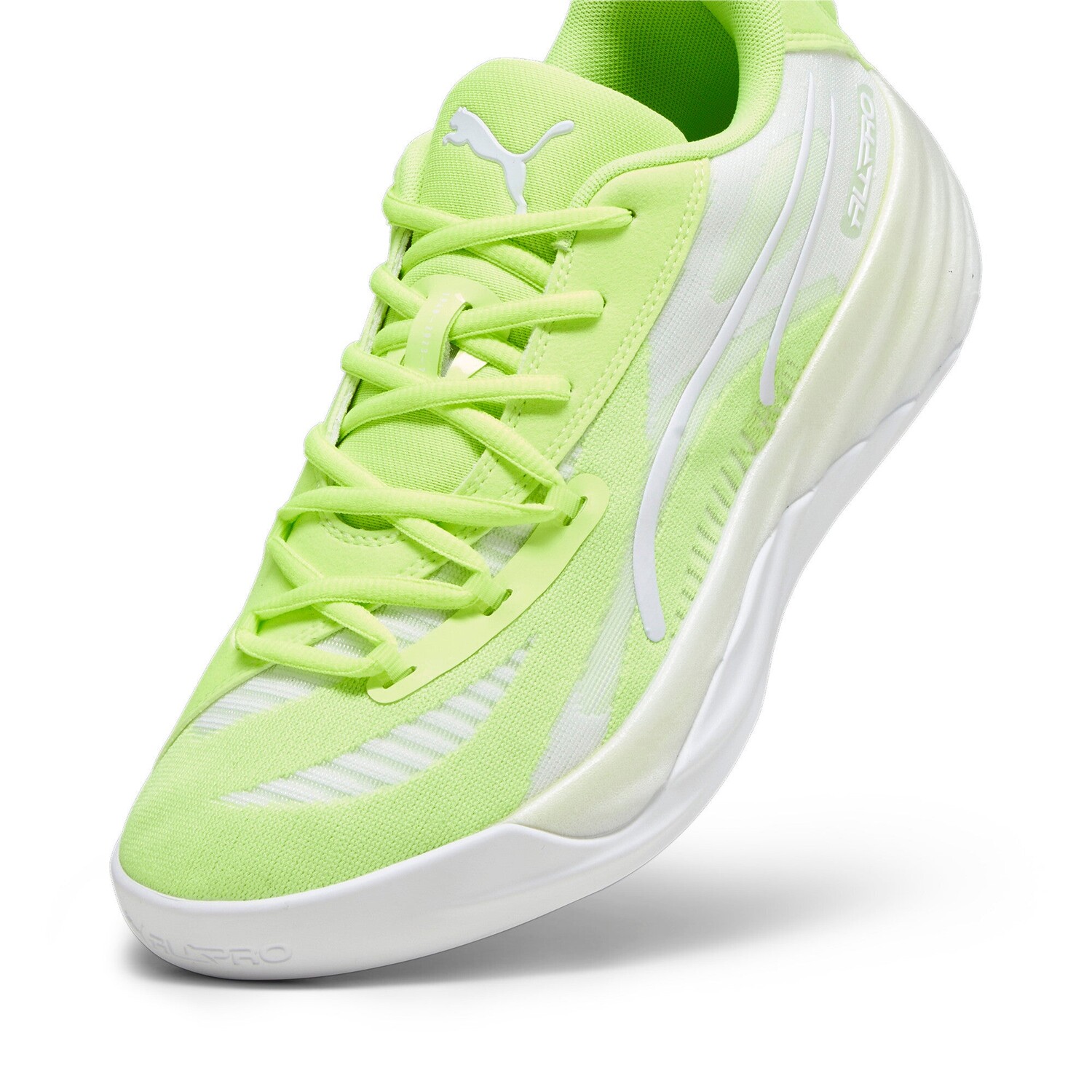 

Мужские баскетбольные кроссовки PUMA All-Pro NITRO, цвет Lime Squeeze/White