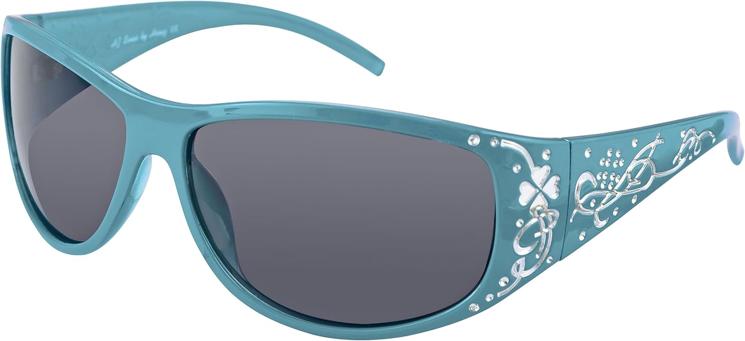 

Поляризованные солнцезащитные очки для женщин - Премиальные модные солнцезащитные очки - Стильные дизайнерские солнцезащитные очки серии HZ для женщин Hornz, Tranquil Turquoise