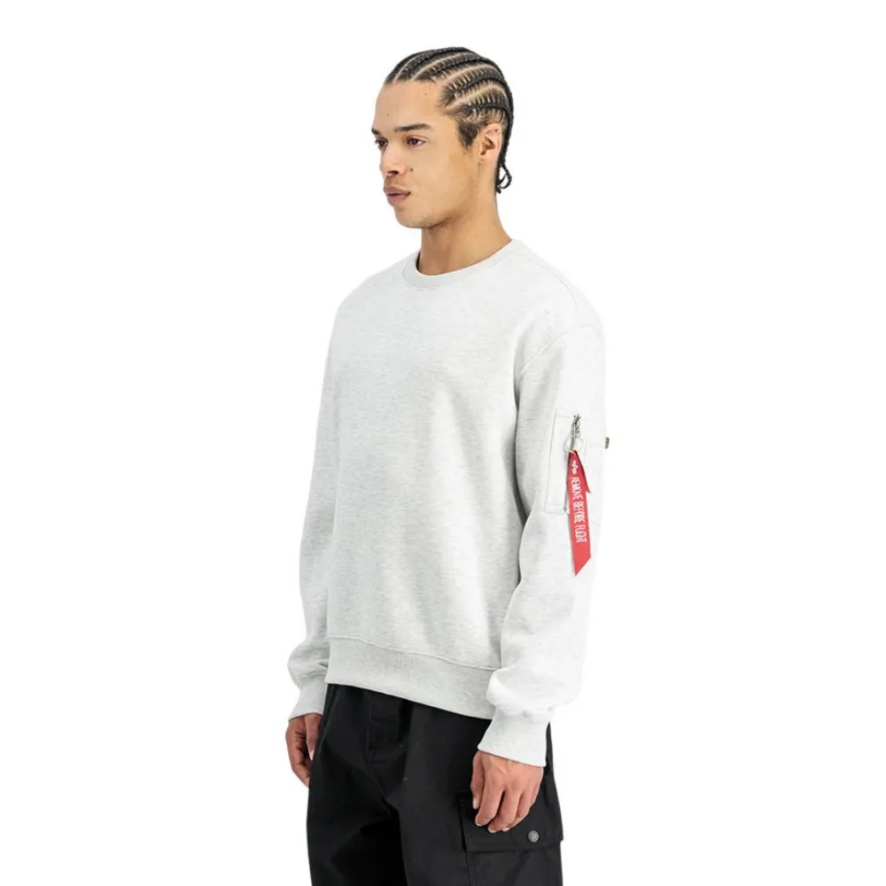 

Толстовка Alpha Industries Label, серый