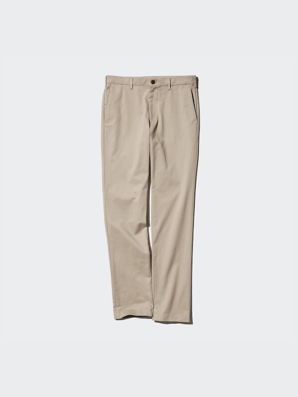 

Облегающие брюки-чинос длинные Uniqlo, бежевый