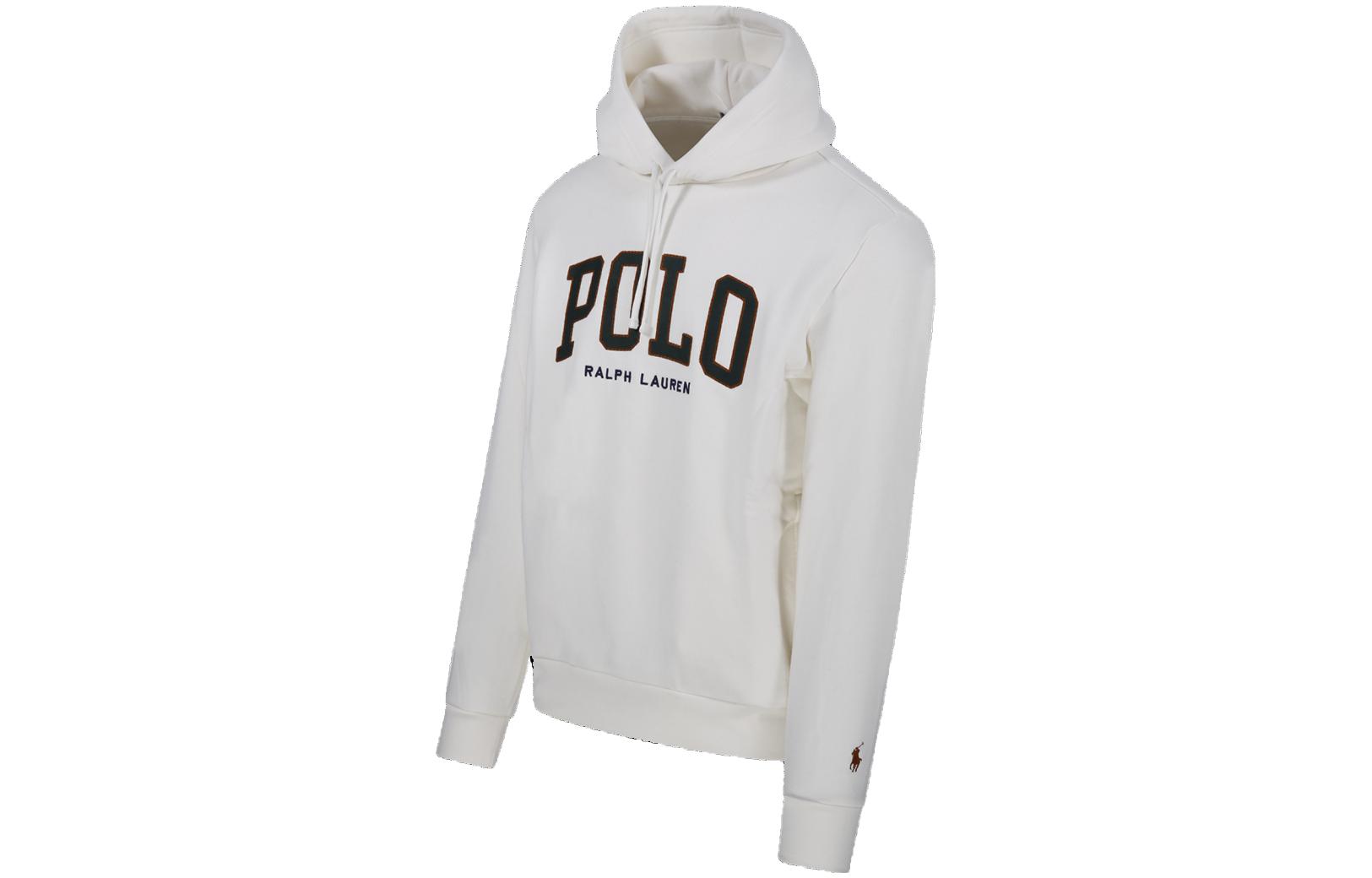 Худи с логотипом аппликацией Polo Ralph Lauren, белый — фото 4