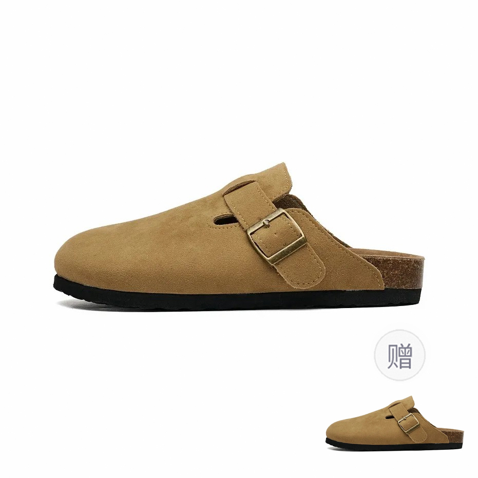 

OAOQ Резиновые подошвы нескользящие устойчивые к истиранию бесшумные закрытые тапочки унисекс Camel+Camel (2 шт), цвет Camel+Camel (2 Pack)