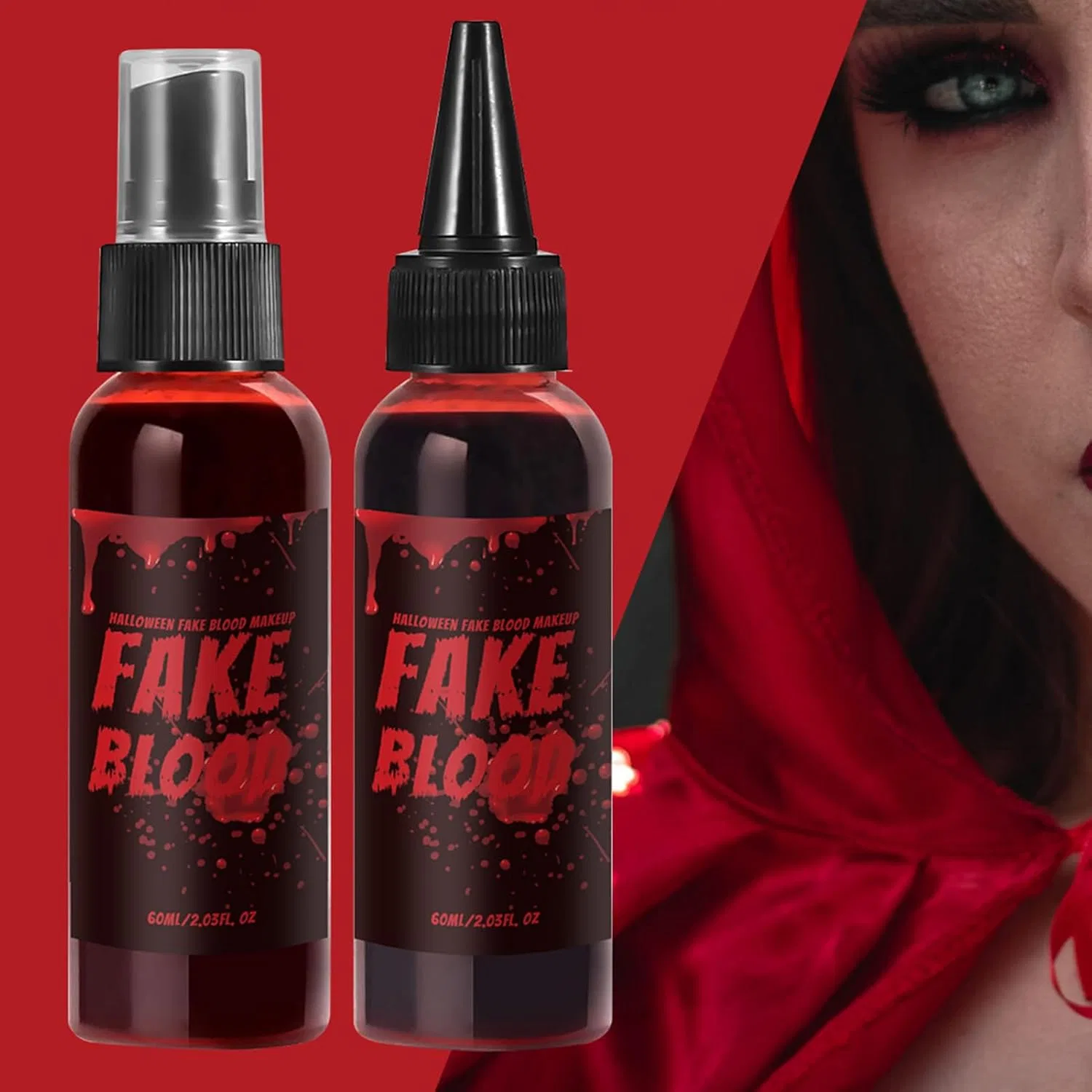 Искусственная кровь Halloween Makeup Kit 60 мл красная — фото 3