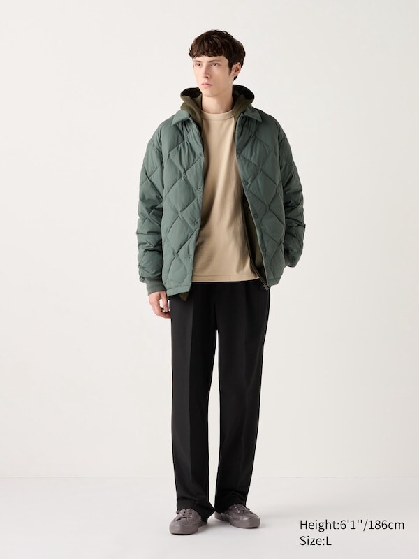 

Широкие брюки в складку длинные Uniqlo, черный