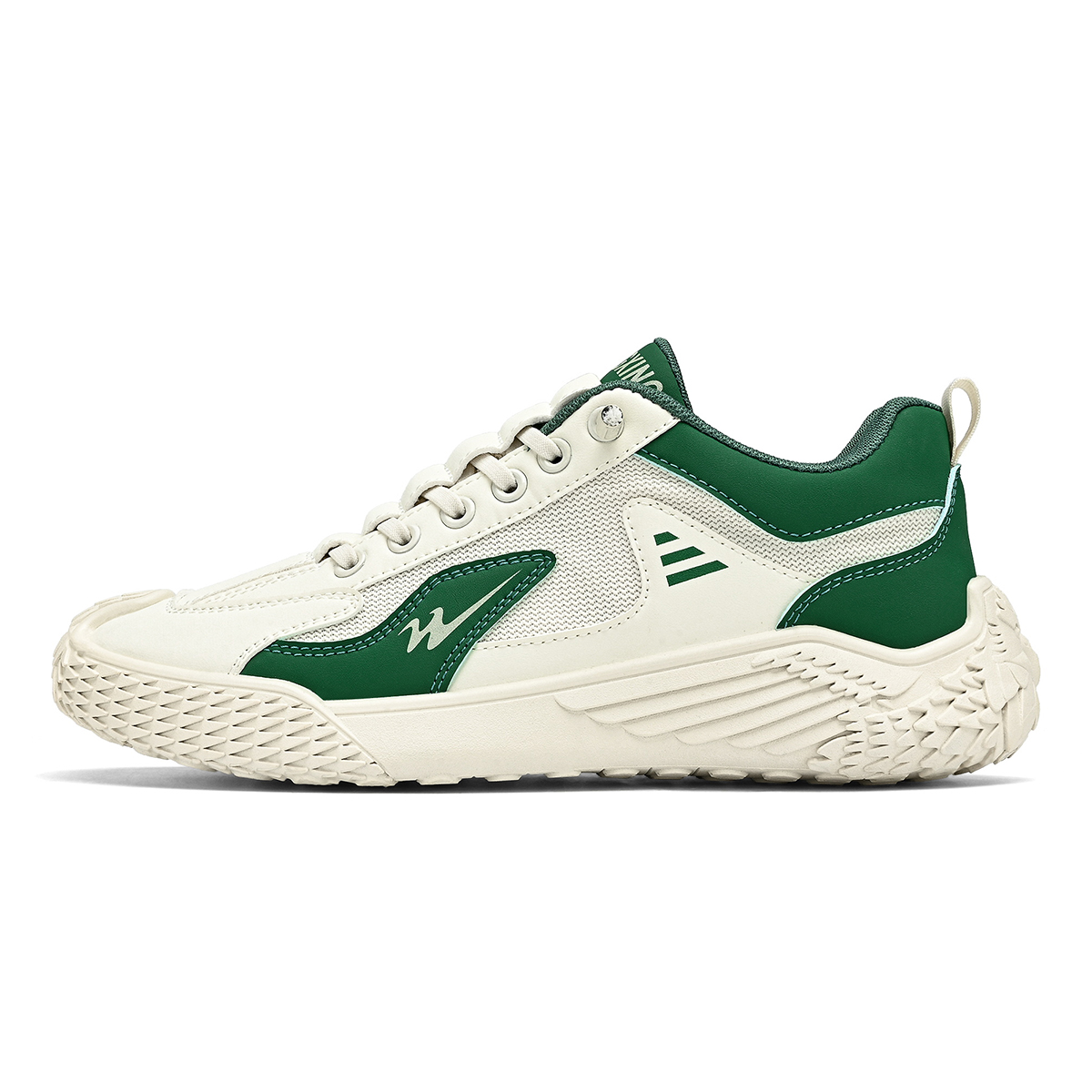 

Низкие мужские скейтерские кроссовки Beige Green Binary