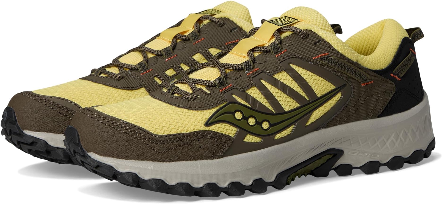 Кроссовки Saucony Originals Grid Peak, цвет Yellow/Walnut