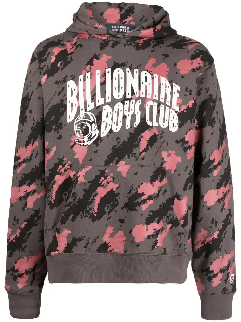 

Худи с камуфляжным принтом и логотипом Billionaire Boys Club, серый